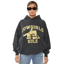 Load image into Gallery viewer, COWGIRLS RULE HOODIE
